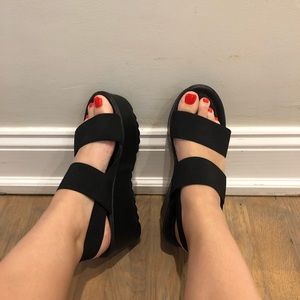 Target flatform sandals!
